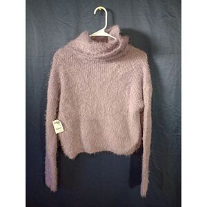 NWT Charlotte Russe Pink Cowl‎ Neck Sweater Size Large